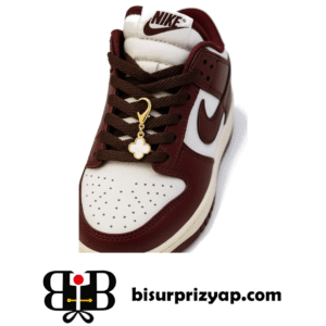 Ayakkabı Charm Beyaz Yonca - Şık Ayakkabı Aksesuarı