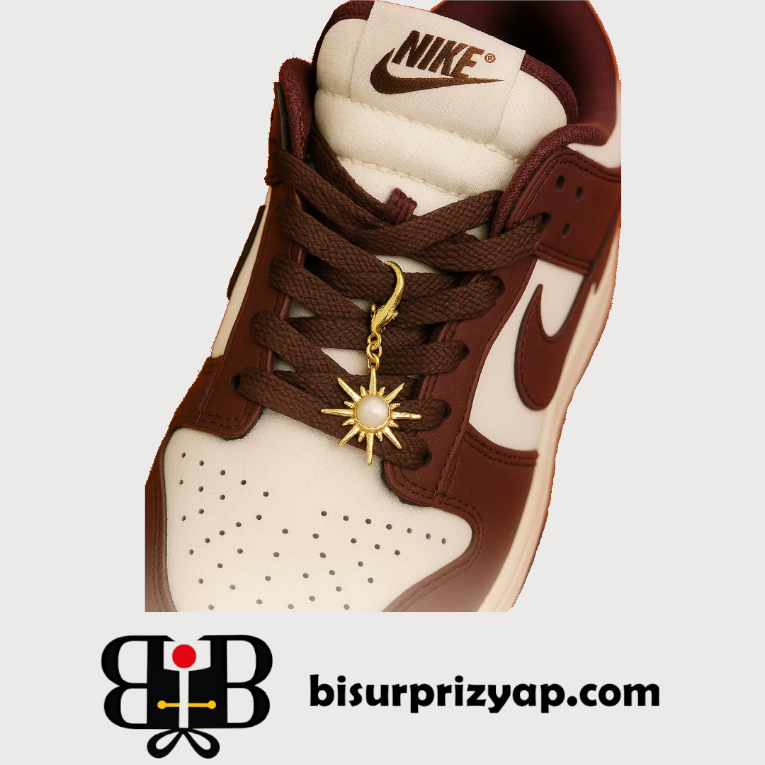 Ayakkabı Charm Krem Kutup Yıldızı | Şık ve Zarif Ayakkabı Aksesuarı