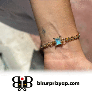 VIP Mavi Hologram Bileklik | Şık ve Modern Aksesuar